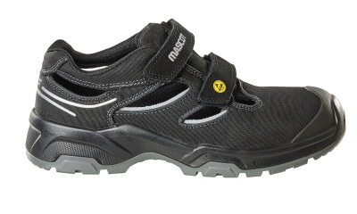MASCOT FOOTWEAR FLEX Sicherheitssandalen S1P mit Klettverschluss schwarz/grau
