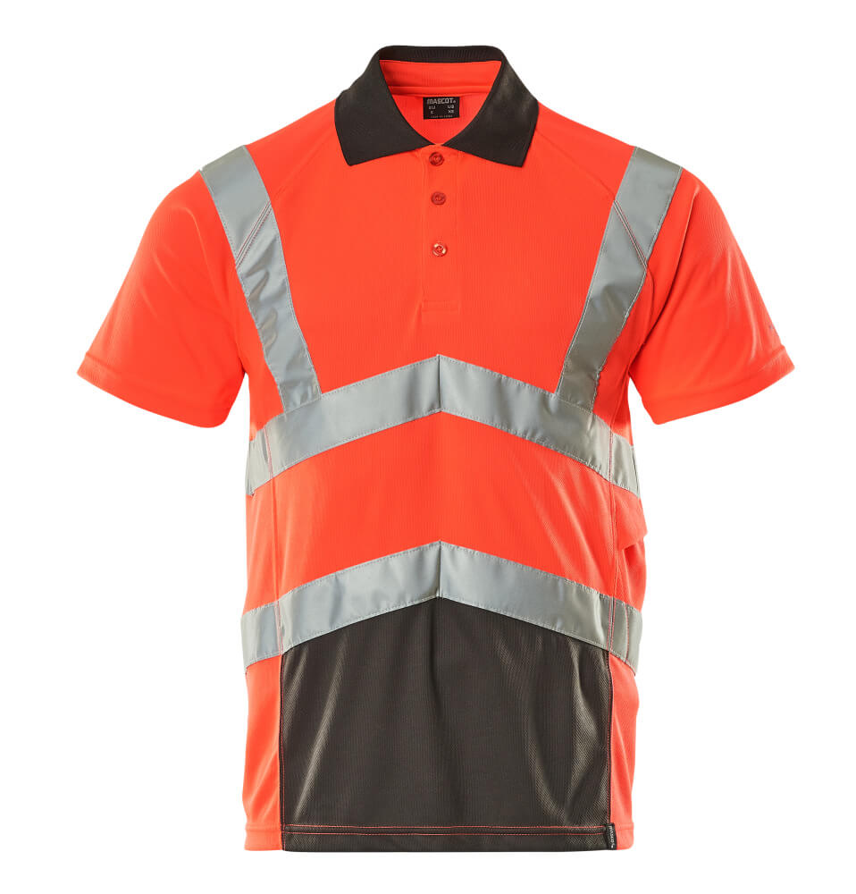 MASCOT Anadia SAFE YOUNG Polo-Shirt hi-vis rot/dunkelanthrazit M