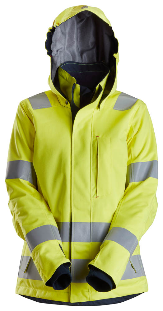 Snickers 1167 ProtecWork Hi-Vis Arbeitsjacke, Kl. 3 signalgelb-blau