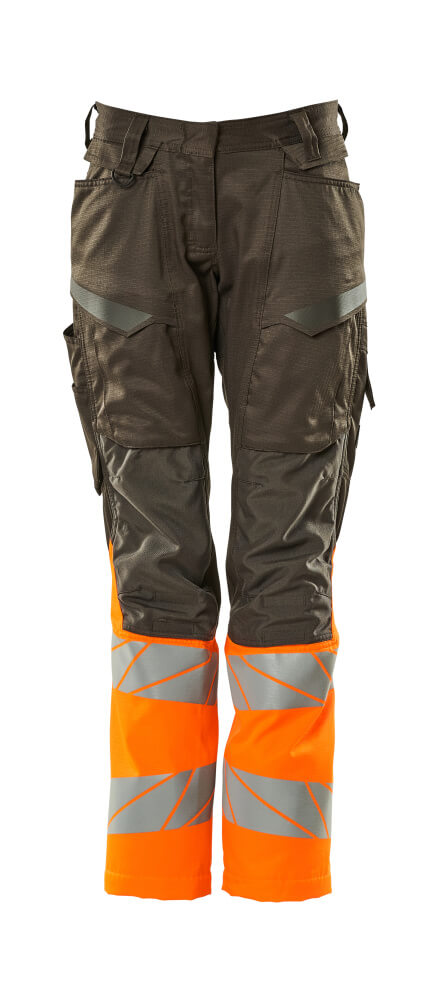 MASCOT ACCELERATE SAFE Hose mit Knietaschen dunkelanthrazit/hi-vis orange 56