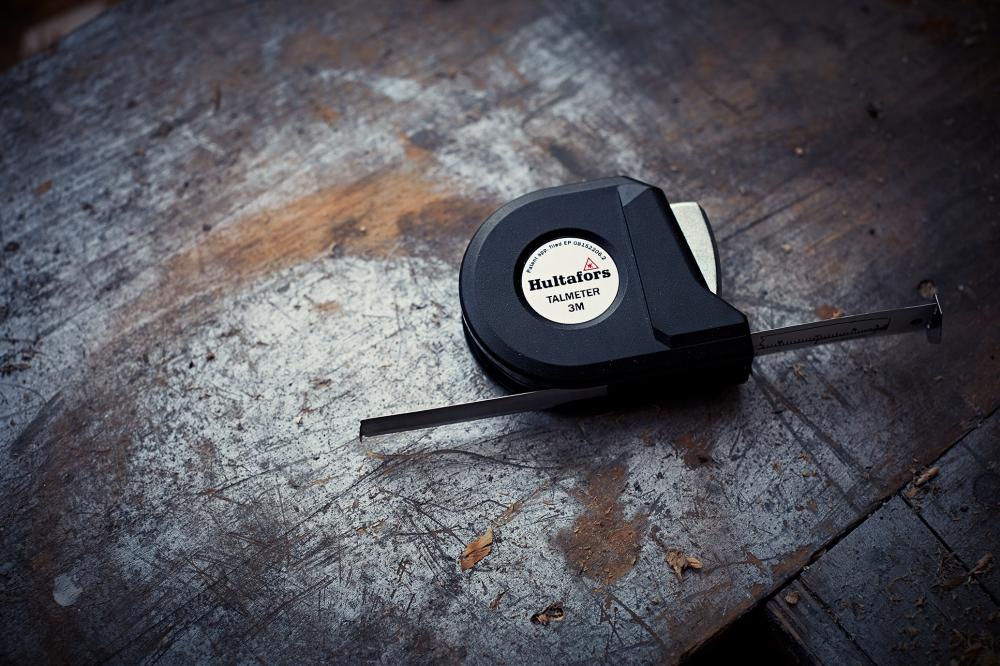 Hultafors Taschenbandmaß Talmeter 2m x 13mm weiß