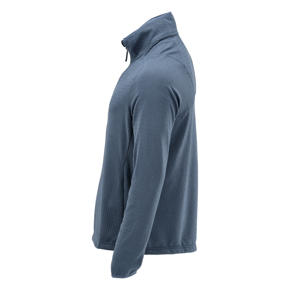 MASCOT CUSTOMIZED Microfleece Pullover mit kurzem Reißverschluss steinblau XXL