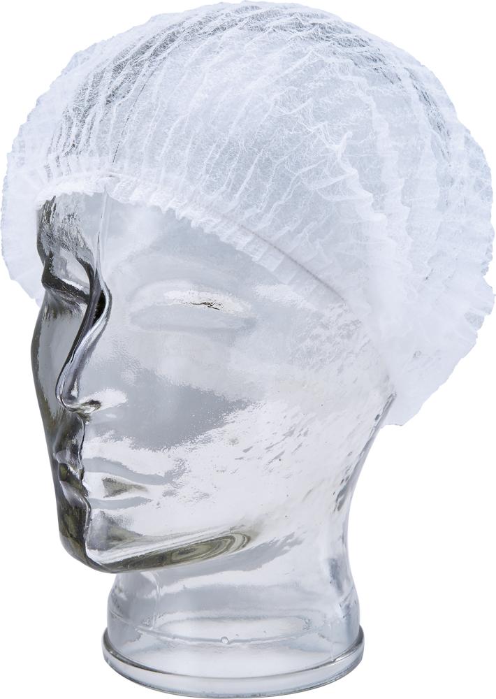 Asatex Kopfhaube, 52cm,Vlies, weiß, 100Stck/Beutel