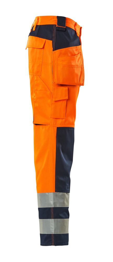 MASCOT Almas SAFE COMPETE Hose mit Hängetaschen hi-vis orange/marine 44