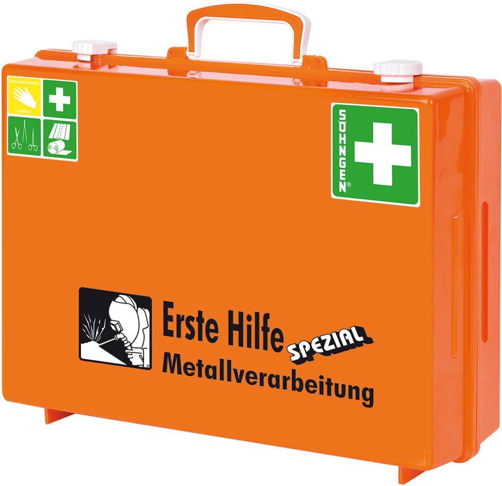 Söhngen Erste-Hilfe-Koffer Spezial MT-CD Metallverarbeitung orange