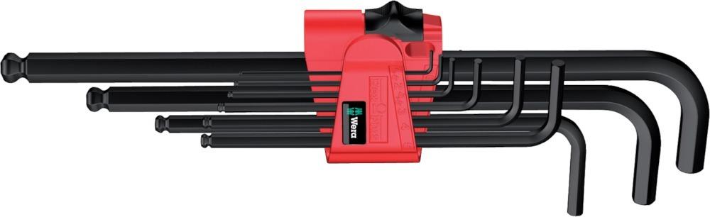 Wera 950/9 Hex-Plus 6 Winkelschlüsselsatz, metrisch, BlackLaser, 9-teilig