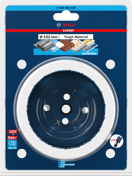 Bosch EXPERT Tough Material Lochsäge, 102 x 60 mm