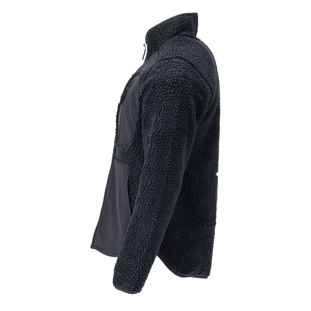 MASCOT CUSTOMIZED Faserpelz Jacke mit Reißverschluss schwarzblau 4XL