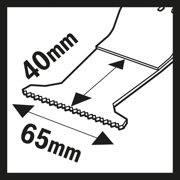 Bosch Tauchsägeblatt AII 65 APB, Wood and Metal, 40 x 65 mm