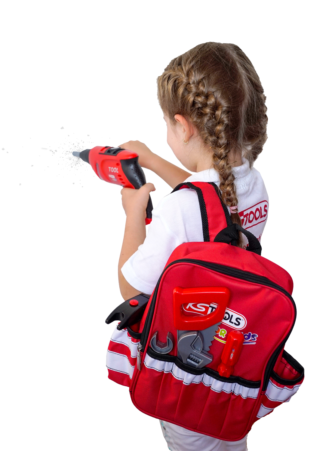 KS-TOOLS Werkzeug-Rucksack für Kinder mit Sortiment, 25-tlg