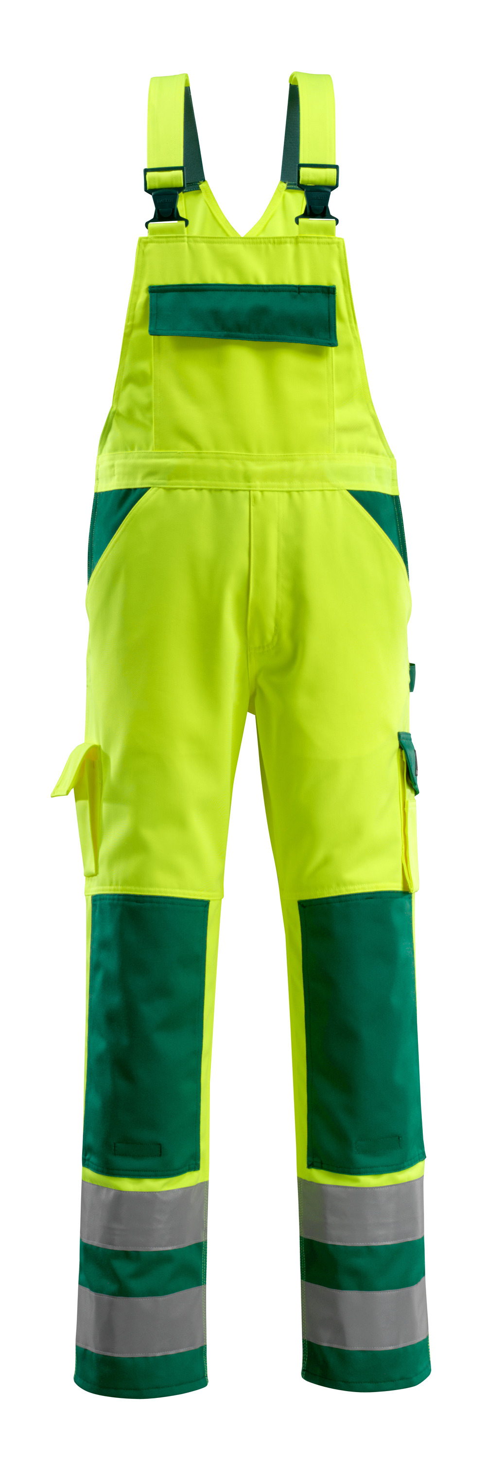 MASCOT Barras SAFE COMPETE Latzhose mit Knietaschen hi-vis gelb/grün 48 lang