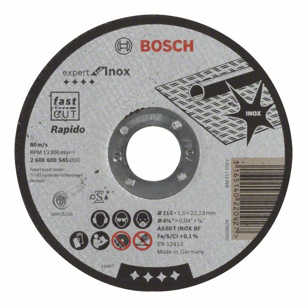 Bosch Trennscheibe gerade Expert Inox Rapido 115x1,0mm