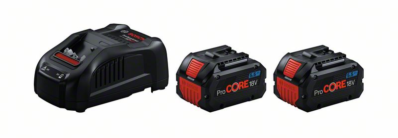 Bosch Starter-Set 2 x ProCORE18V 5.5Ah + GAL 1880 CV