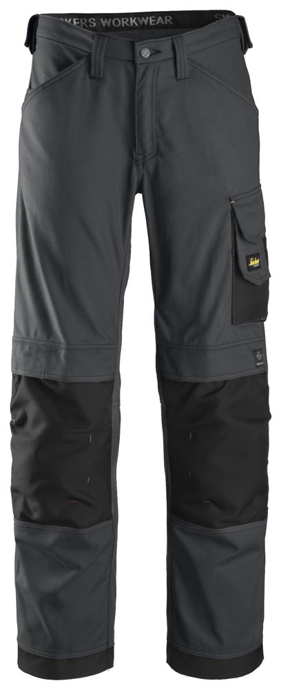 Snickers 3314 Canvas Handwerker Arbeitshose grau-schwarz
