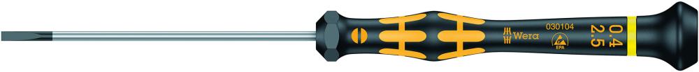 Wera Elektronik- Schraubendreher ESD Schlitz 2,5x0,4x80mm