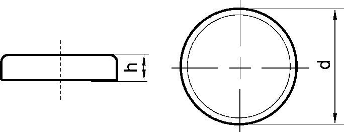 Beloh Flachgreifer-Magnet ohne Gewindebuchse 32 x 7 0mm