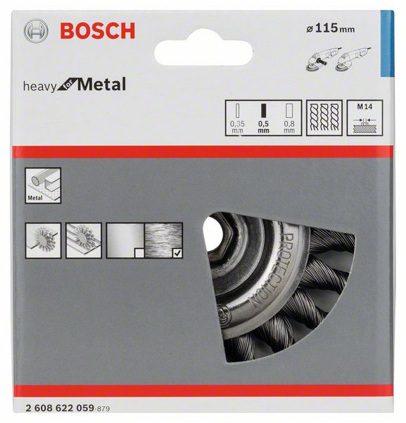 Bosch Scheibenbürste Heavy for Metal 115x0,5mm gewellt