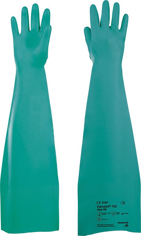 Chemikalienschutzhandschuh Camatril 733,600mm, grün, Gr.10