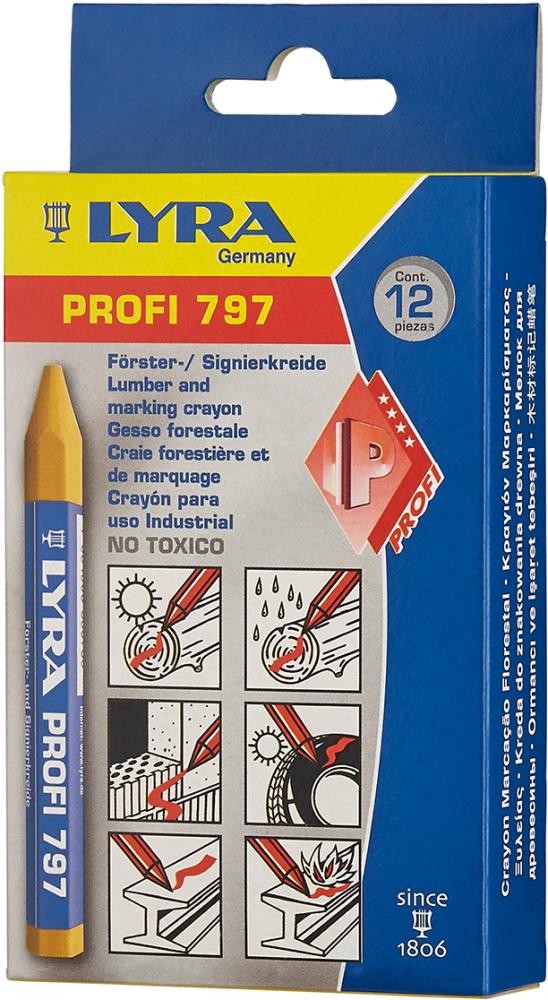 Lyra Förster- und und Signierkreide Nr. 797 gelb (12 Stück)