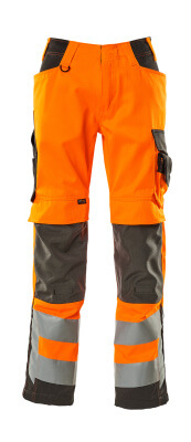 MASCOT SAFE SUPREME Kendal Hose mit Knietaschen hi-vis orange/grau