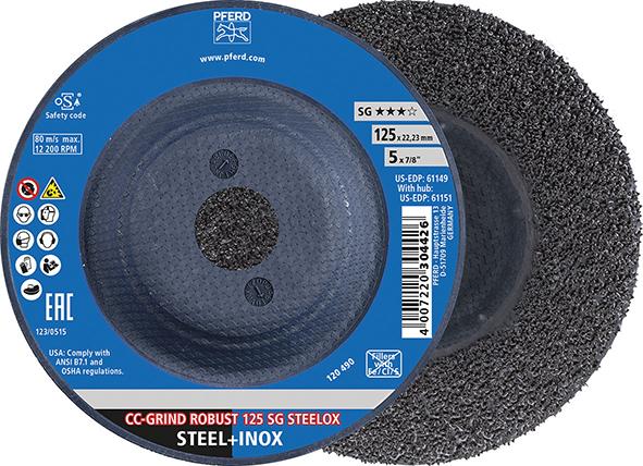 Pferd Schleifscheibe SG CC-GRIND-ROBUST STEELOX 125mm