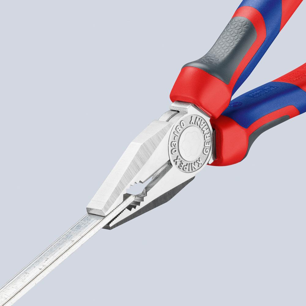 Knipex Kombinationszange verchromt mit Mehrkomponenten-Griffen 160mm