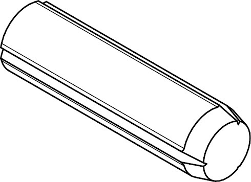 ISO8740 Stahl blank 4x8 mm Zylinderkerbstifte mit Fase