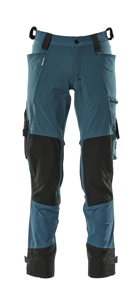 MASCOT ADVANCED Hose mit Knietaschen dunkelpetroleum 46 lang