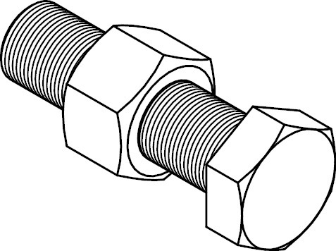 ISO4017 MU 8.8 CE feuerverzinkt M 12x60 SB Sechskantschraube