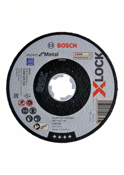 Bosch Trennscheibe X-LOCK gerade Expert Metal 126x2,5mm