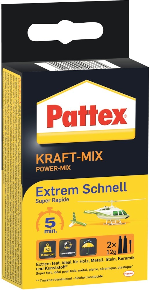 PATTEX Kraft Mix Extrem Schnell 2x12g (F)