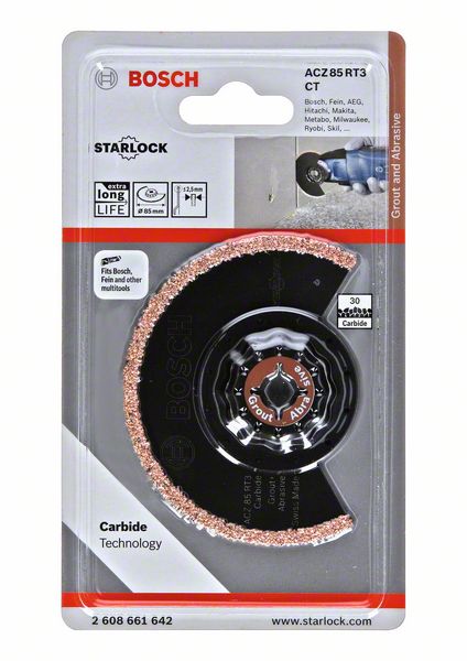 Bosch Starlock Carbid Segmentsägeblatt ACZ85 RT3 85mm