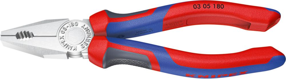 Knipex Kombinationszange verchromt mit Mehrkomponenten-Griffen 160mm