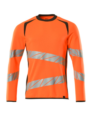 MASCOT ACCELERATE SAFE Sweatshirt, moderne Passform hi-vis orange/grau