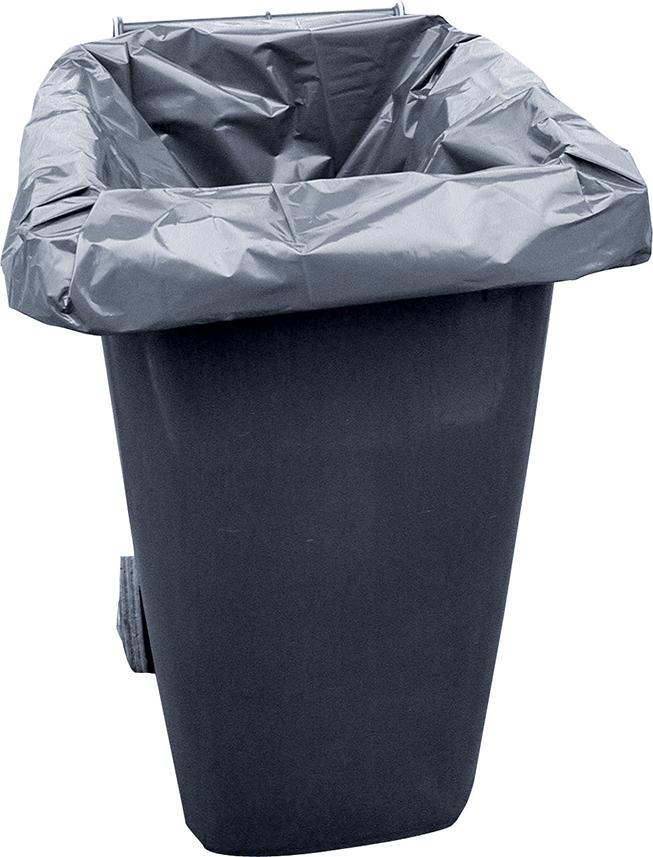 Müllsack 240 l grau ca. 85 my lose