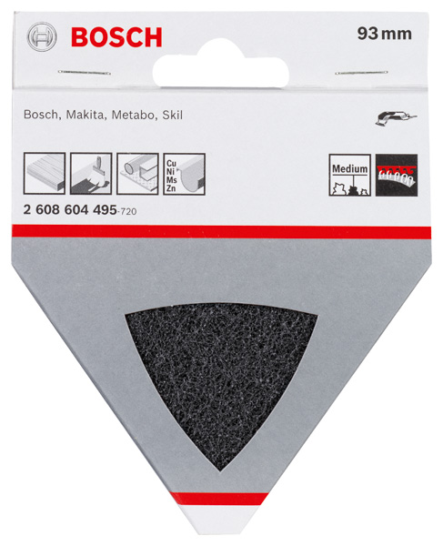 Bosch Vlies für Dreieckschleifer, 93 mm, 280, mittel