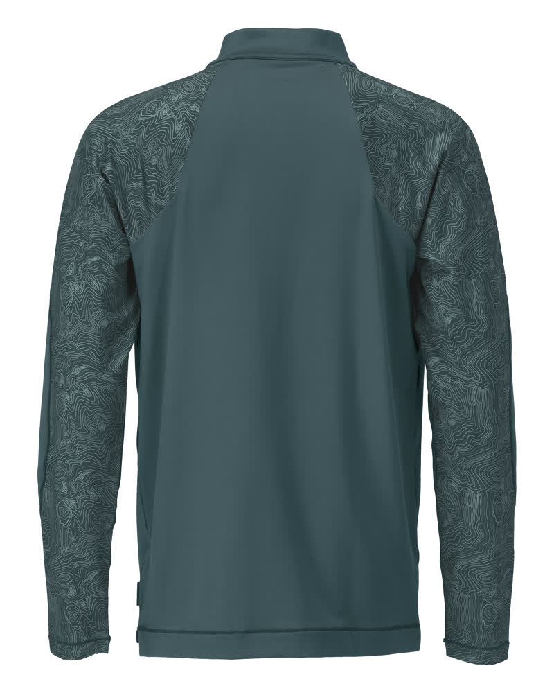 MASCOT CUSTOMIZED T-Shirt, Langarm, mit kurzem Reißverschluss waldgrün M