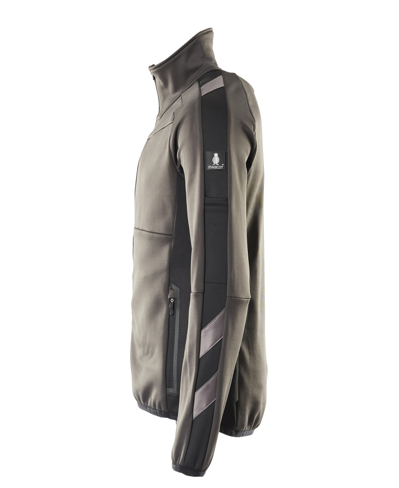 MASCOT UNIQUE Fleecepullover mit Reißverschluss dunkelanthrazit/schwarz L