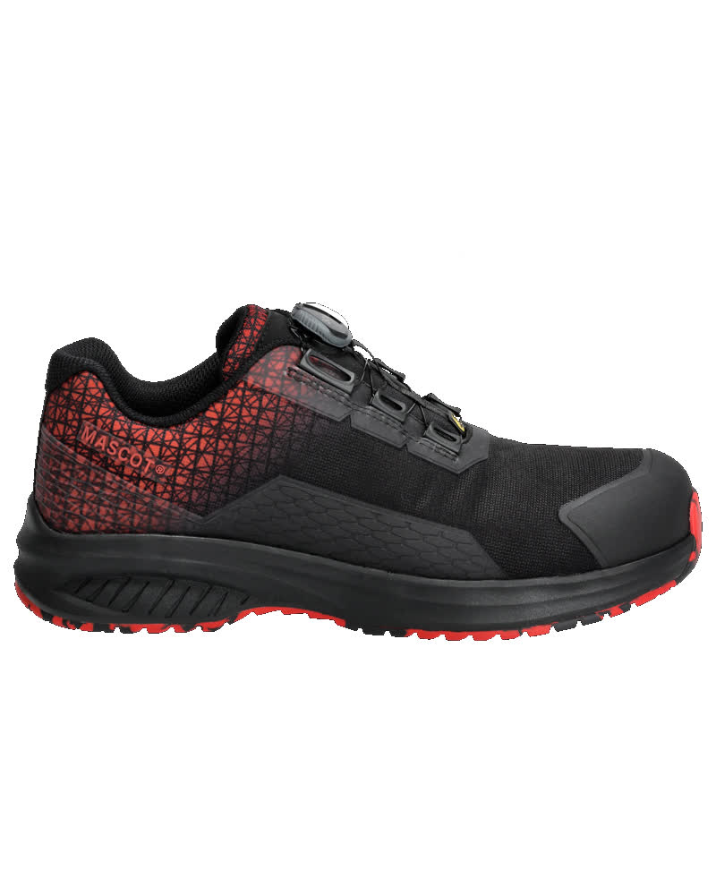 MASCOT FOOTWEAR ACCELERATE Sicherheitsschuhe schwarz/verkehrsrot 40