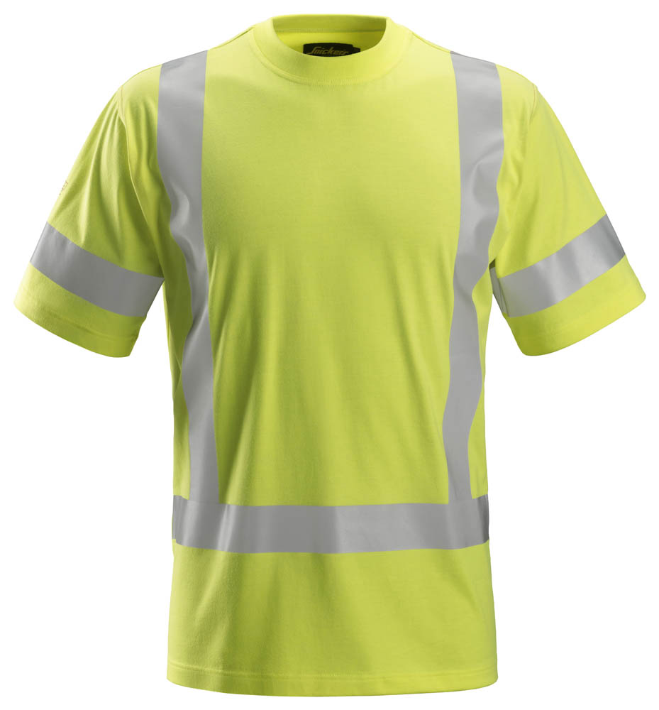 Snickers 2562 ProtecWork High-Vis T-Shirt, Kl. 3 signalgelb