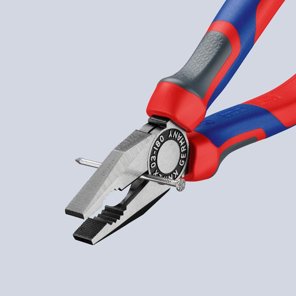 Knipex Kombinationszange poliert mit Mehrkomponenten-Griffen 160mm