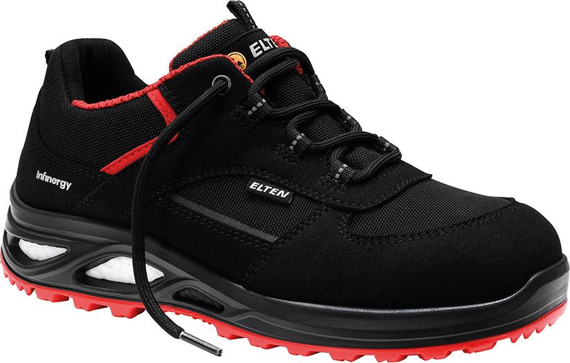 Elten Halbschuh HANNAH XXTL, black-red LOW, ESD, S3, Gr.41