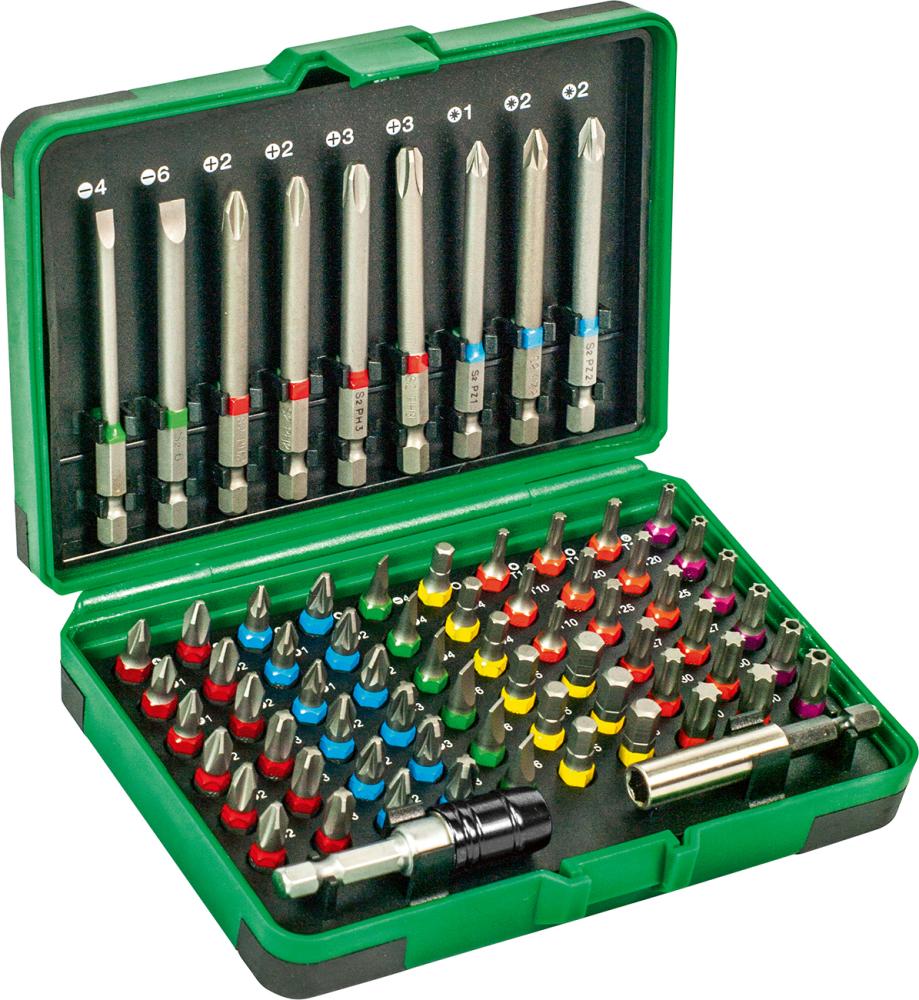 Fortis Bit-Sortiment 71-teilig, gemischt, mit Farbring