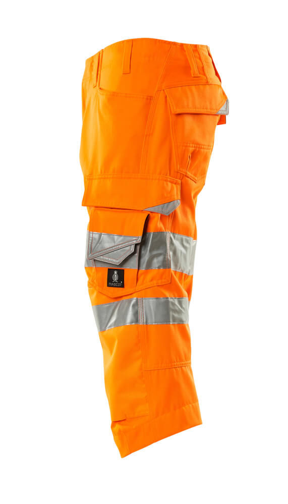 MASCOT SAFE SUPREME Dreiviertel-Hose mit Knietaschen hi-vis orange 45