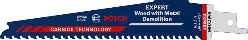 Bosch Säbelsägeblatt EXPERT Wood+Metal Demolition S967 XHM 150mm