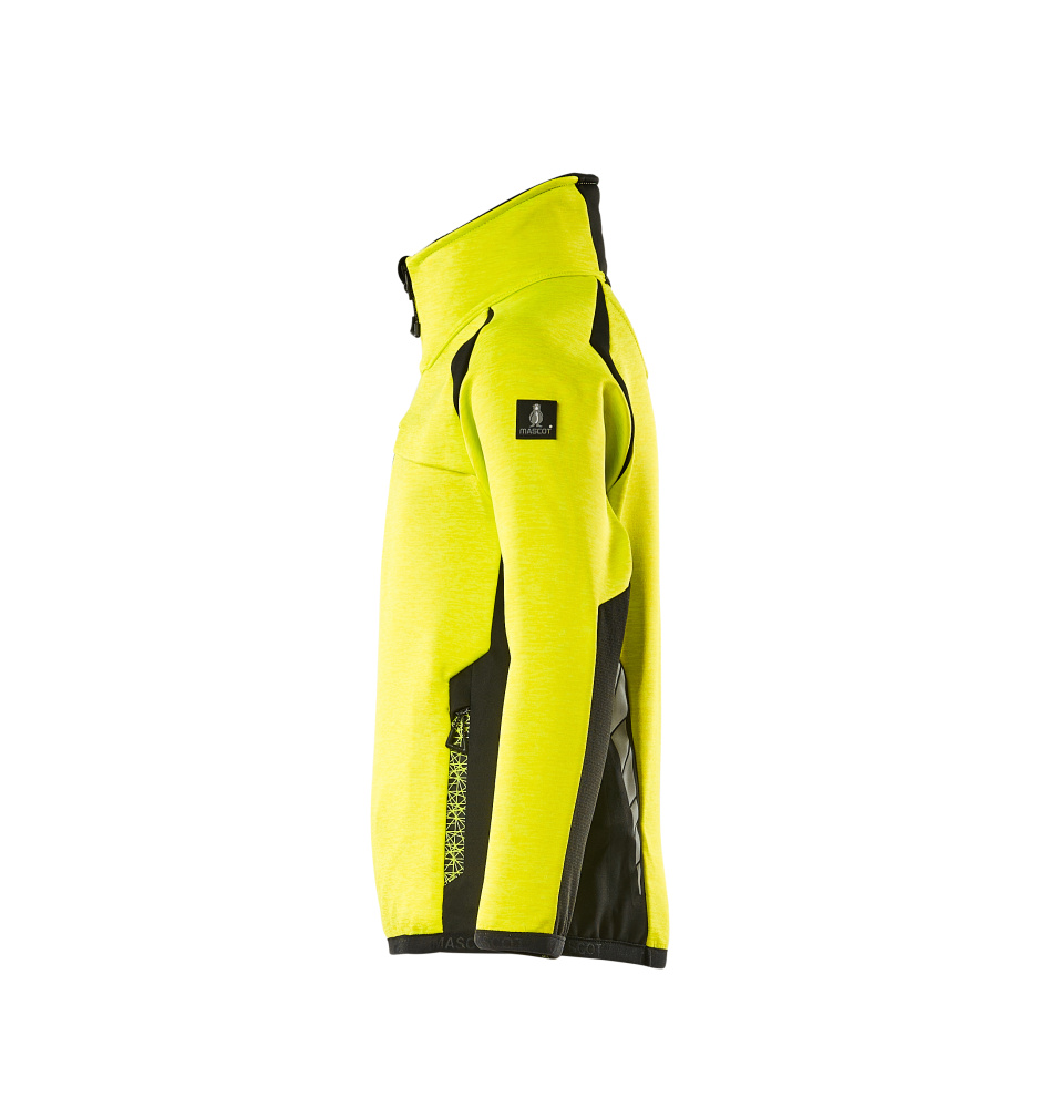 MASCOT ACCELERATE SAFE Fleecepullover für Kinder hi-vis gelb/schwarz 128