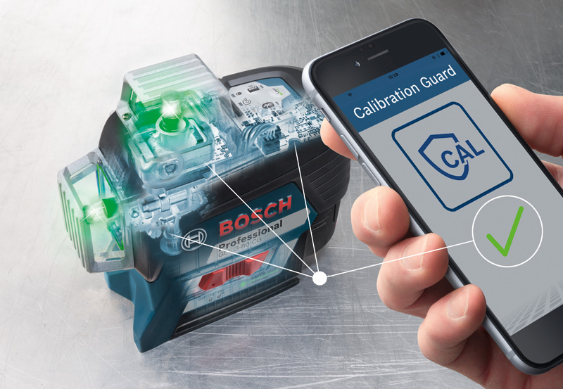 Bosch Linienlaser GLL 3-80 CG, mit 1 x 2.0 Ah Li-Ion Akku, Halterung BM 1, L-BOXX