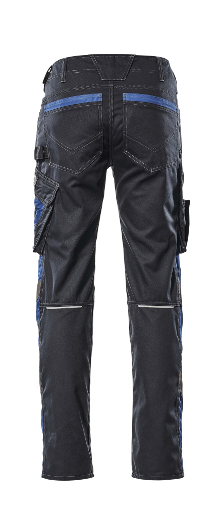 MASCOT Oldenburg UNIQUE Hose mit Schenkeltaschen schwarzblau/kornblau 44
