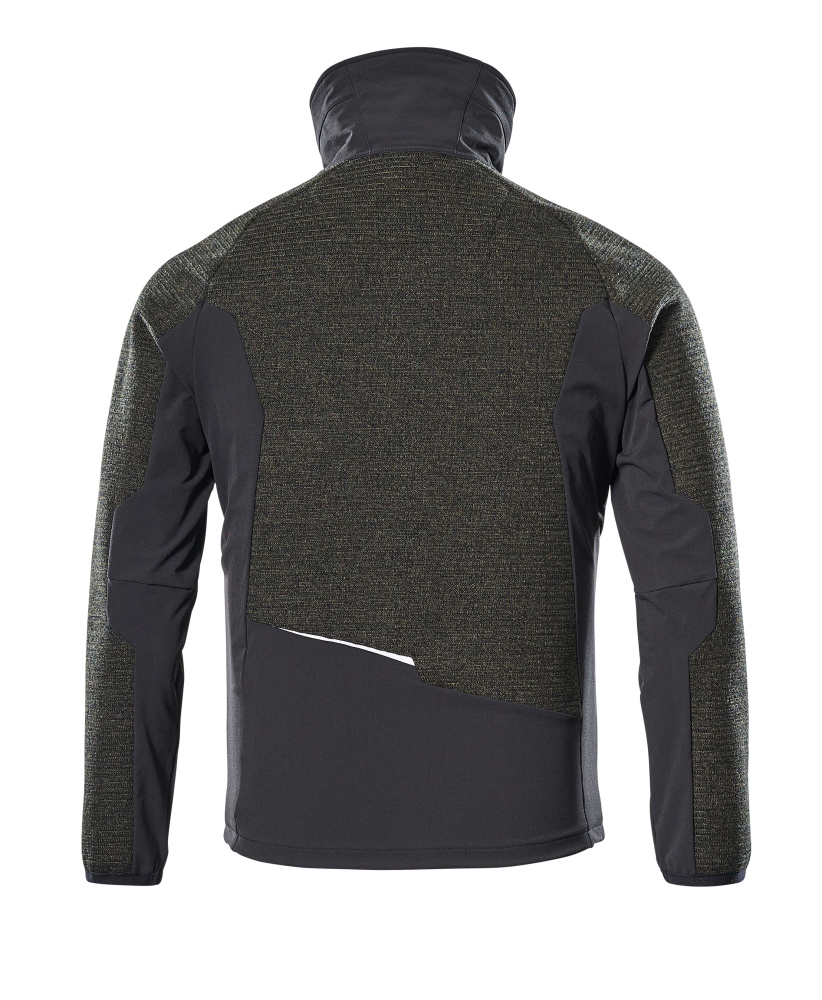 MASCOT ADVANCED Strickjacke mit Reißverschluss moosgrün/schwarz S