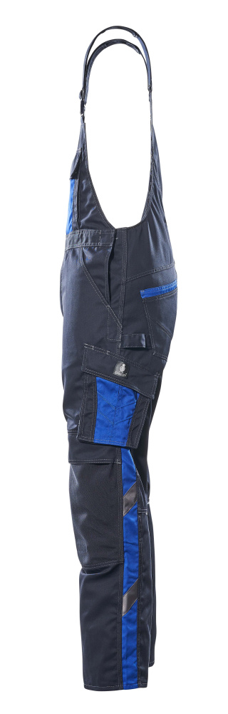 MASCOT Augsburg UNIQUE Latzhose mit Knietaschen schwarzblau/kornblau 58 lang